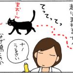 トイレを綺麗にしろと鳴く猫の4コマ漫画