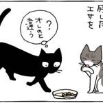 子猫用エサに目覚める4コマ猫漫画