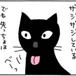 ネコの舌はざらざらの4コマ猫漫画