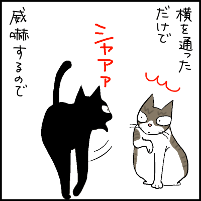 甘噛み希望 4コマ猫漫画 ナノトクラス