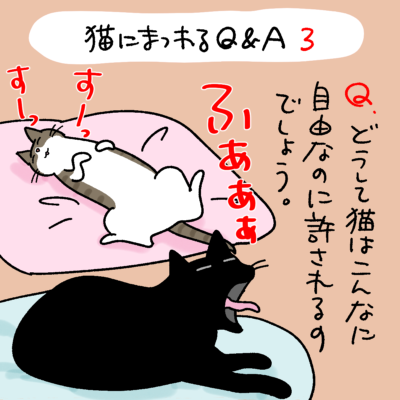 猫に関するQ&A漫画